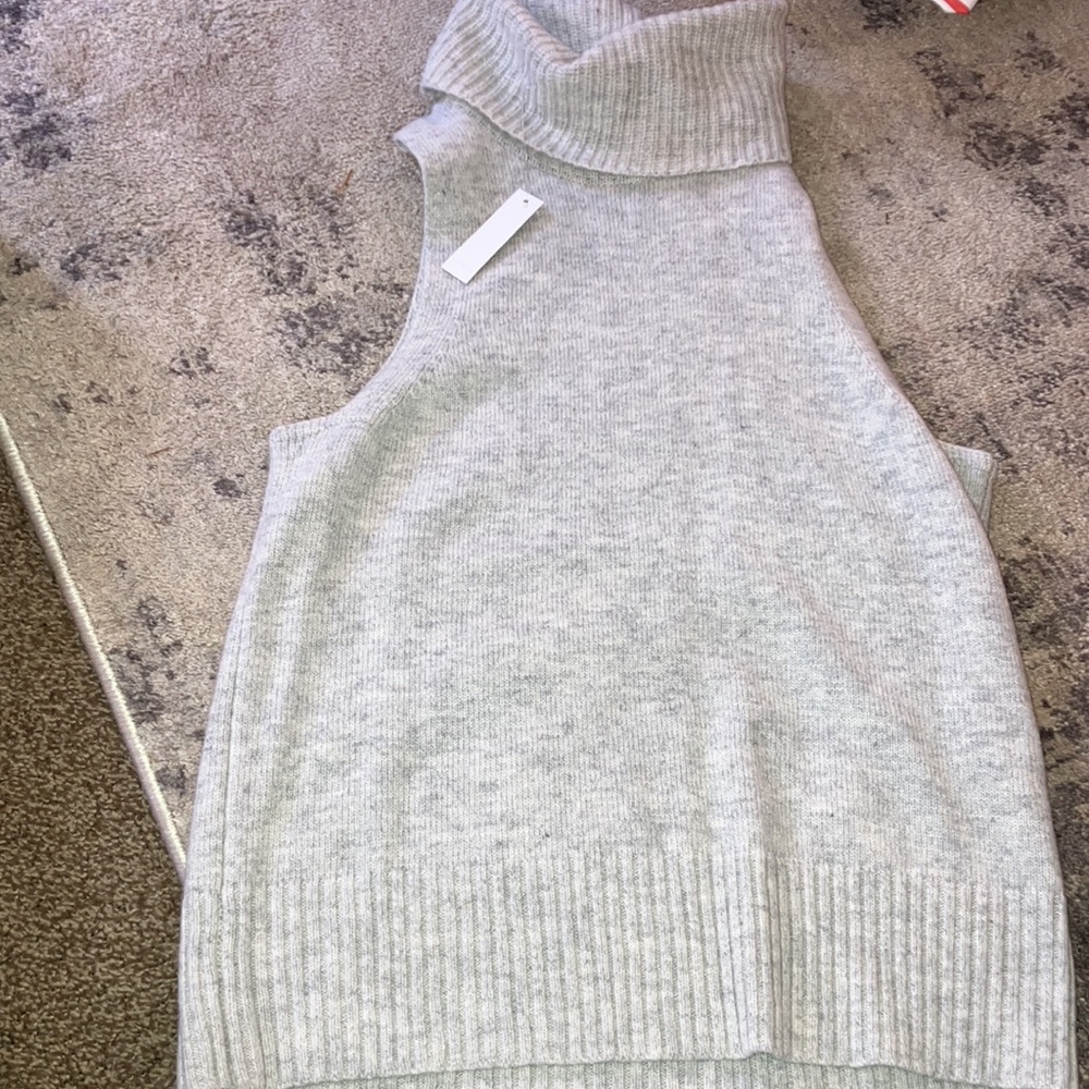 NWT Madewell Hallowell Turtleneck Sweater Tank - Picture 5 of 6